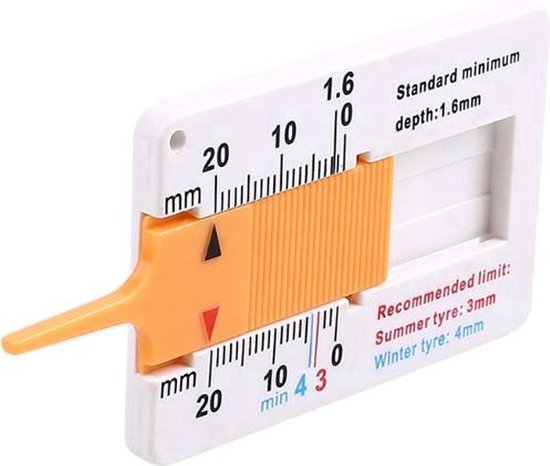 Jauge de profil de pneu I Jauge de profil de Liserés I Jauge de profondeur de pneu I Outils de mesure de profil de pneu I Jauge d'épaisseur