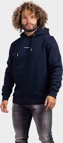 Purewhite - Heren Slim fit Sweaters Hoodie LS - Navy - Maat S