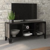 vidaXL - Tv-meubel - 105x36x47 - cm - metaal - en - MDF - grijs