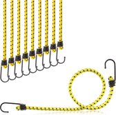 10-delige set rubberen spanners - bagagespanners - expanders met haken - elastische spanbanden voor ladingzekering - spanriem