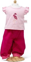 Mini Mommy Corduroy Broek Met Shirt Roze 33-37 Cm