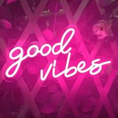 ST Producten Good Vibes - Neon Licht - Decoratie - Roze