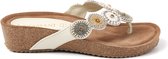 Lazamani Dames Slippers 75.455 Off-White