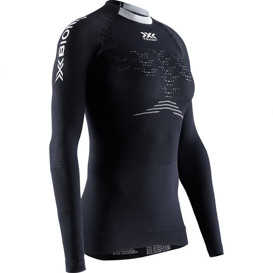 X-BIONIC The Trick 4.0 Run Lange Mouwenshirt Dames - Opal Black / Arctic White - XS