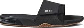 Reef Fanning Slideblack/Silver Heren Slippers - Zwart/Zilver - Maat 42