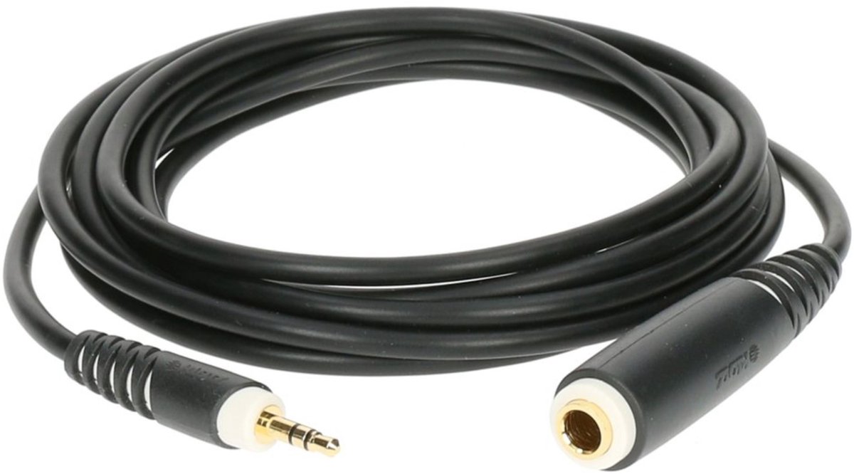 Klotz AS-EX30600 verlengkabel hoofdtelefoon 3.5mm - 6.35mm verguld 6 m