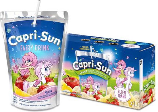 Capri-Sun Fairy Drink - fruitdrankje met banaan, appel, citroen en aardbei - 40x200ml