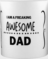 Akyol - Je suis un papa vraiment génial Mug avec imprimé - père - arrière-père - papa très cher - anniversaire - cadeau - cadeau - merci - cadeau - contenu 350 ML