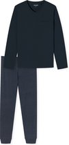 Schiesser Pyjama lange - Casual Essentials Heren Pyjamaset - Maat XL
