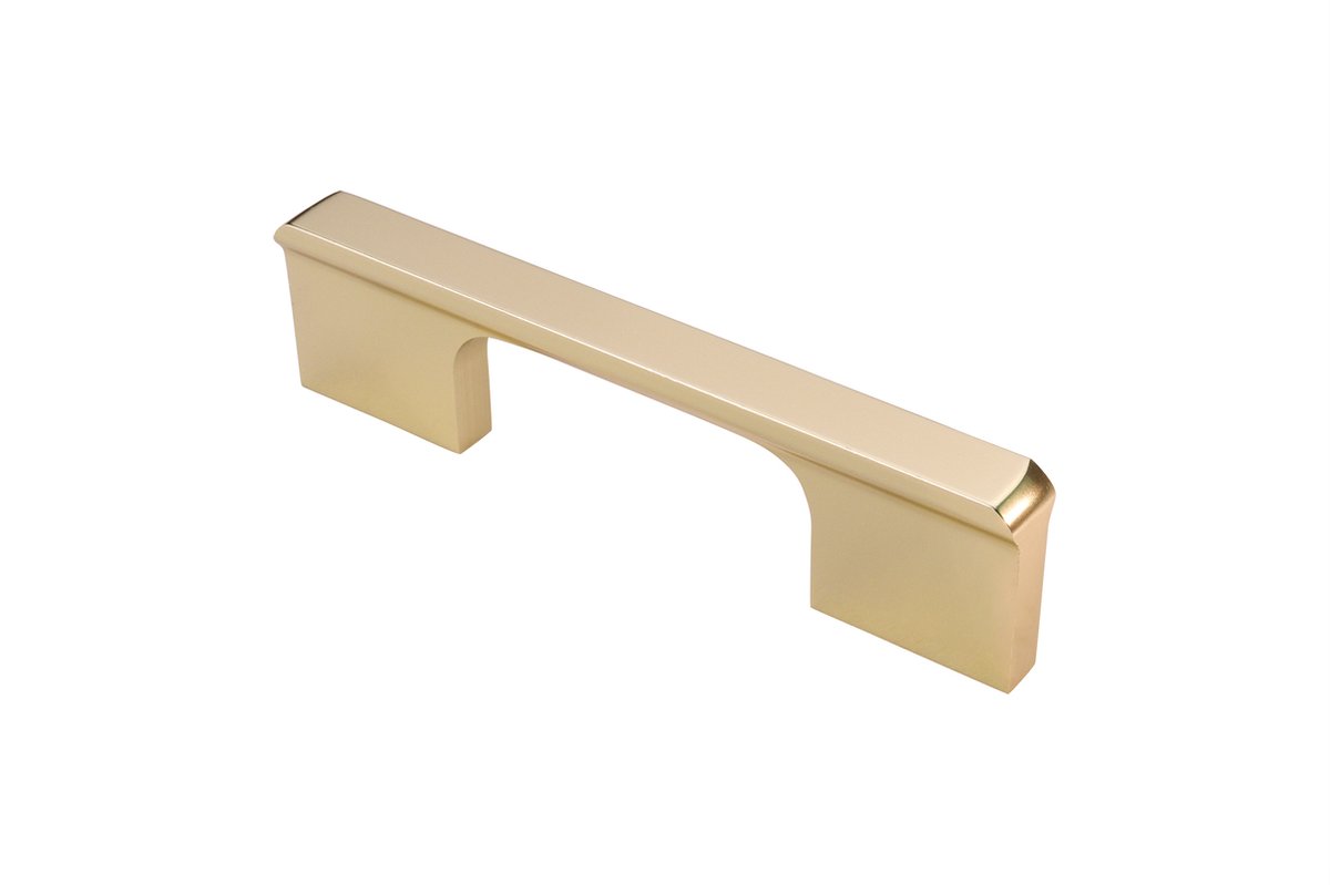 Lavuzo Handgreep Modern Mat Goud 120 mm | Boorafstand 96 mm | Per Stuk