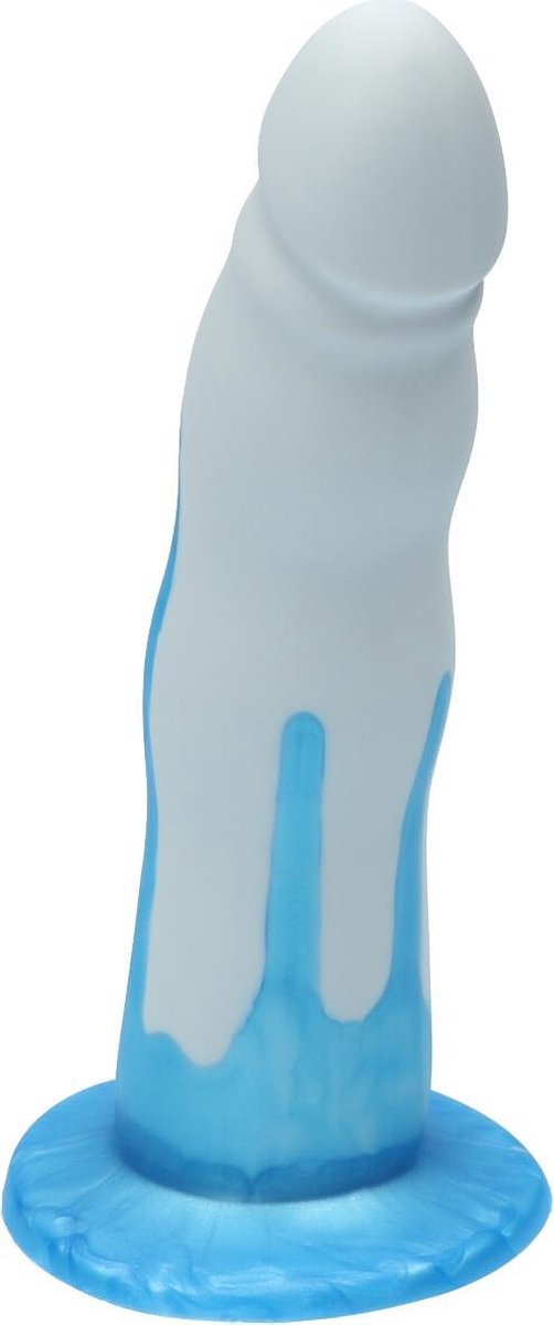 Goedkoopste Ylva & Dite - Anteros - Realistische Siliconen dildo met zuignap - Voor mannen, vrouwen of samen - Handgemaakt in Holland - Smoke/Luster Blue