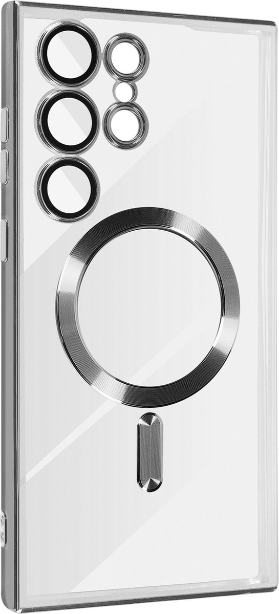 MagSafe case geschikt voor Samsung Galaxy S23 Ultra zilver