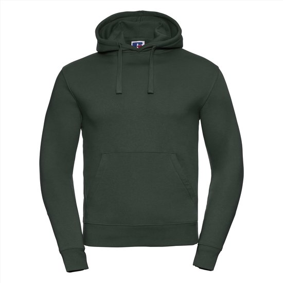 Russell- Authentic Hoodie - Donkergroen - M