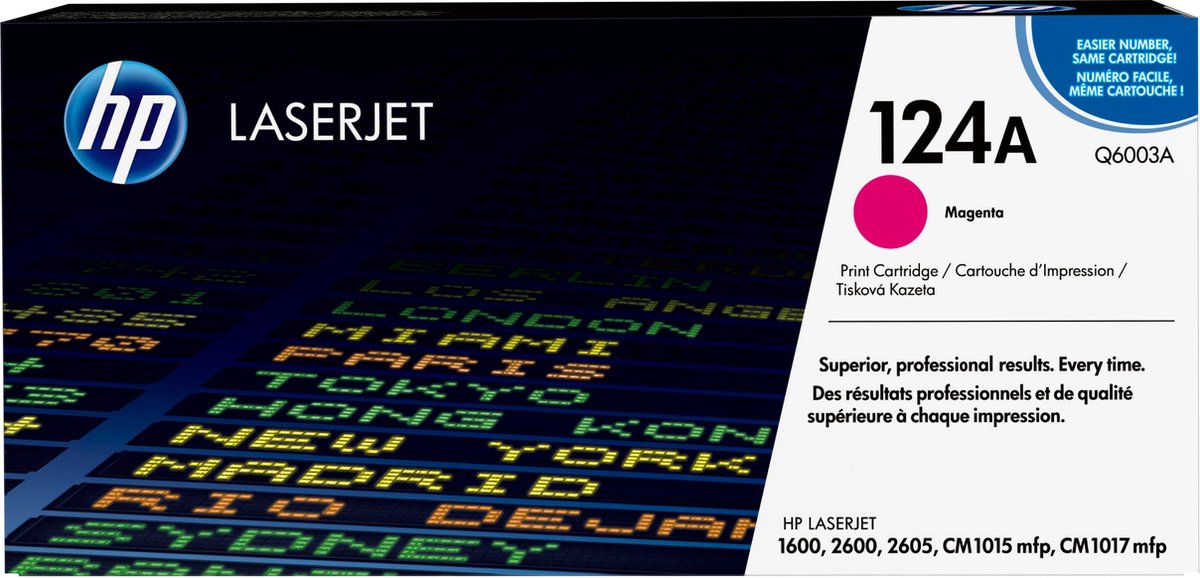 HP 124A - Tonercartridge - Origineel - Standaard Capaciteit - Magenta