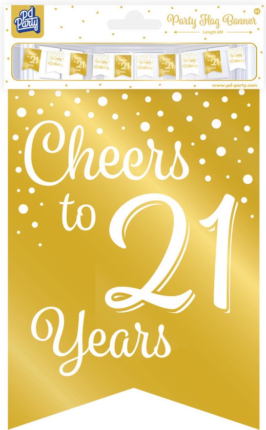 Happy Birthday Slinger - Goud Zwart - Happy Happenings