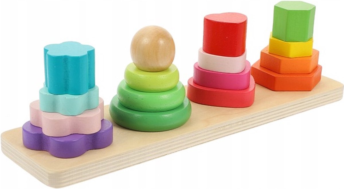 Montessori blokken window bricks Multi - Prénatal