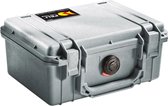 Peli Case   -   Camerakoffer   -   1150   -  Zilver   excl. plukschuim  20,800000 x 14,400000 x 9,200000 cm (BxDxH)