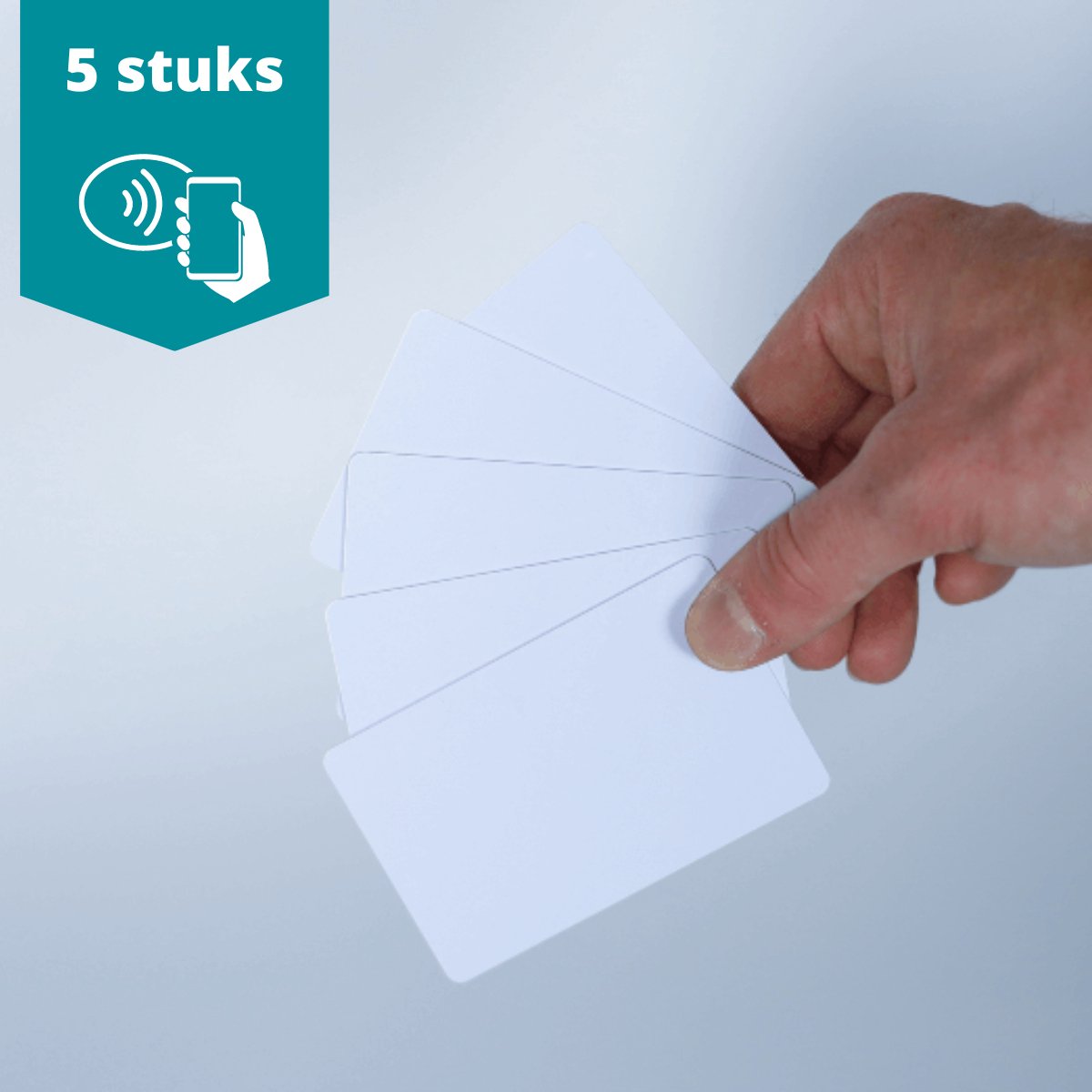 NFC NTAG216 Tags - Wit - 5 Kaarten