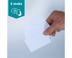 NFC World - NFC Tag Cards - NTAG216 NFC Tag - NFC Cards - NFC Kaarten - NFC Chip - Wit - 5 Stuks