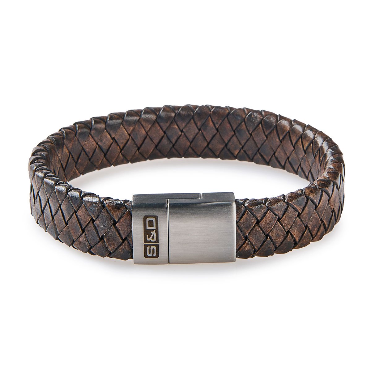 SAID&DONE Leren Armband Heren - Vinci Dark Vintage - M (19 cm)