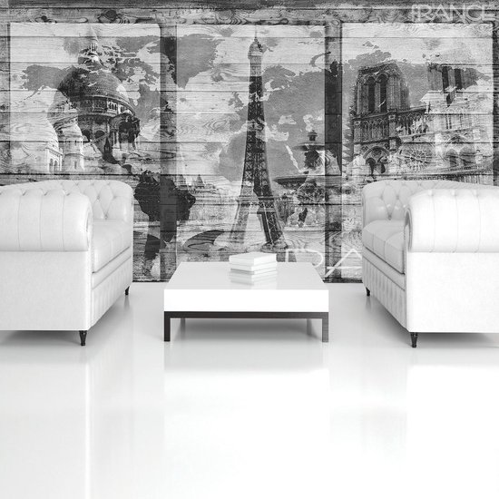 Photomural gris, revêtement mural