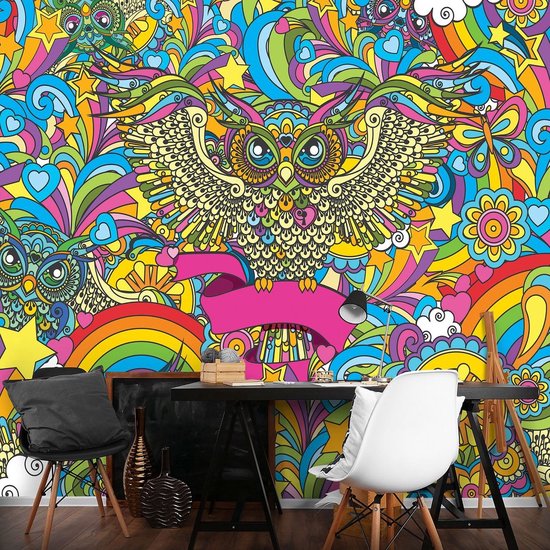 Photomural jaune, revêtement mural