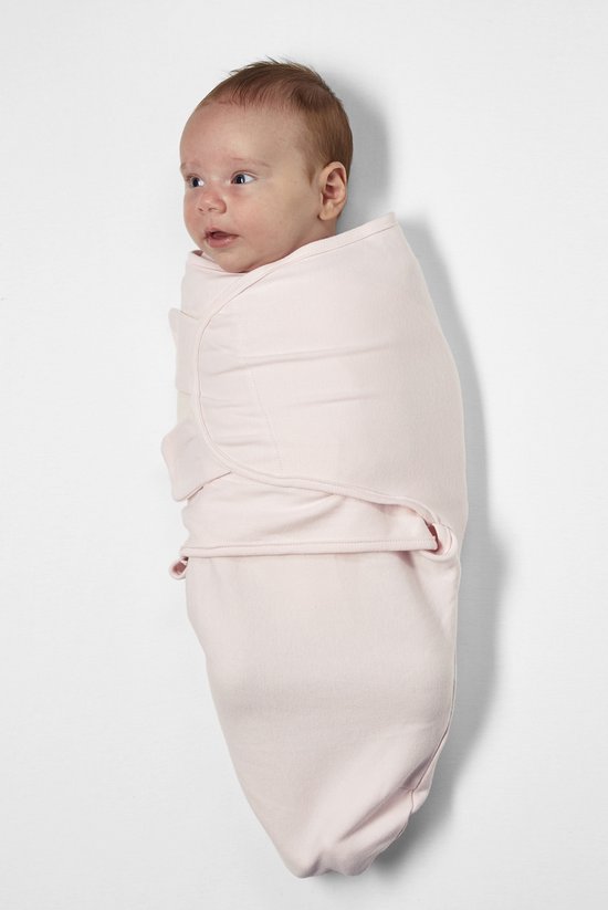Meyco Baby Uni swaddlemeyco inbakerdoek - light pink - 0-3 maanden - 1.0 TOG van Merkloos — afbeelding 3