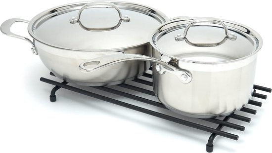 6 pièces 45 cm barres de protection plan de travail cuisine casseroles  inox