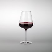 Vitaal wijnglas met Bloem des Levens, mondgeblazen, Nature's Design