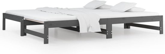 vidaXL-Slaapbank-uitschuifbaar-2x(80x200)-cm-massief-grenenhout-grijs