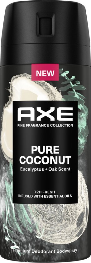 Axe - Deodorant Man - Fine Fragrance Spray - Pure Coconut - 6 x 150 ml -...  | bol