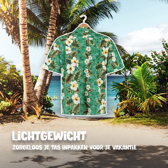 Hawaii Blouse Mannen - Shirt - Hemd - 100% Katoen - Overhemd Heren Korte Mouw - Made in Hawaii "Tiki Tropics" Maat S