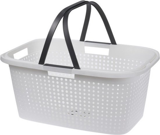 Panier à linge Witte avec poignées 60 cm - Paniers de transport - Panier à linge - Panier avec poignées 35 litres