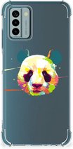 Silicone Hoesje Nokia G22 Telefoon Hoesje met doorzichtige rand Panda Color