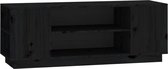 vidaXL - Tv-meubel - 110x35x40,5 - cm - massief - grenenhout - zwart