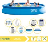 Intex Easy Set Zwembad - Opblaaszwembad - 457x107 cm - Inclusief Filter, Zoutsysteem en Zout