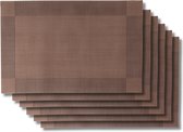 Napperons de Table Jay Hill - Marron - 45 x 31 cm - 6 Pièces