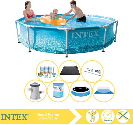 Piscina Intex Beachside Metal Frame 305x76 28206NP