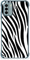 Hoesje Nokia G22 GSM Hoesje met doorzichtige rand Zebra