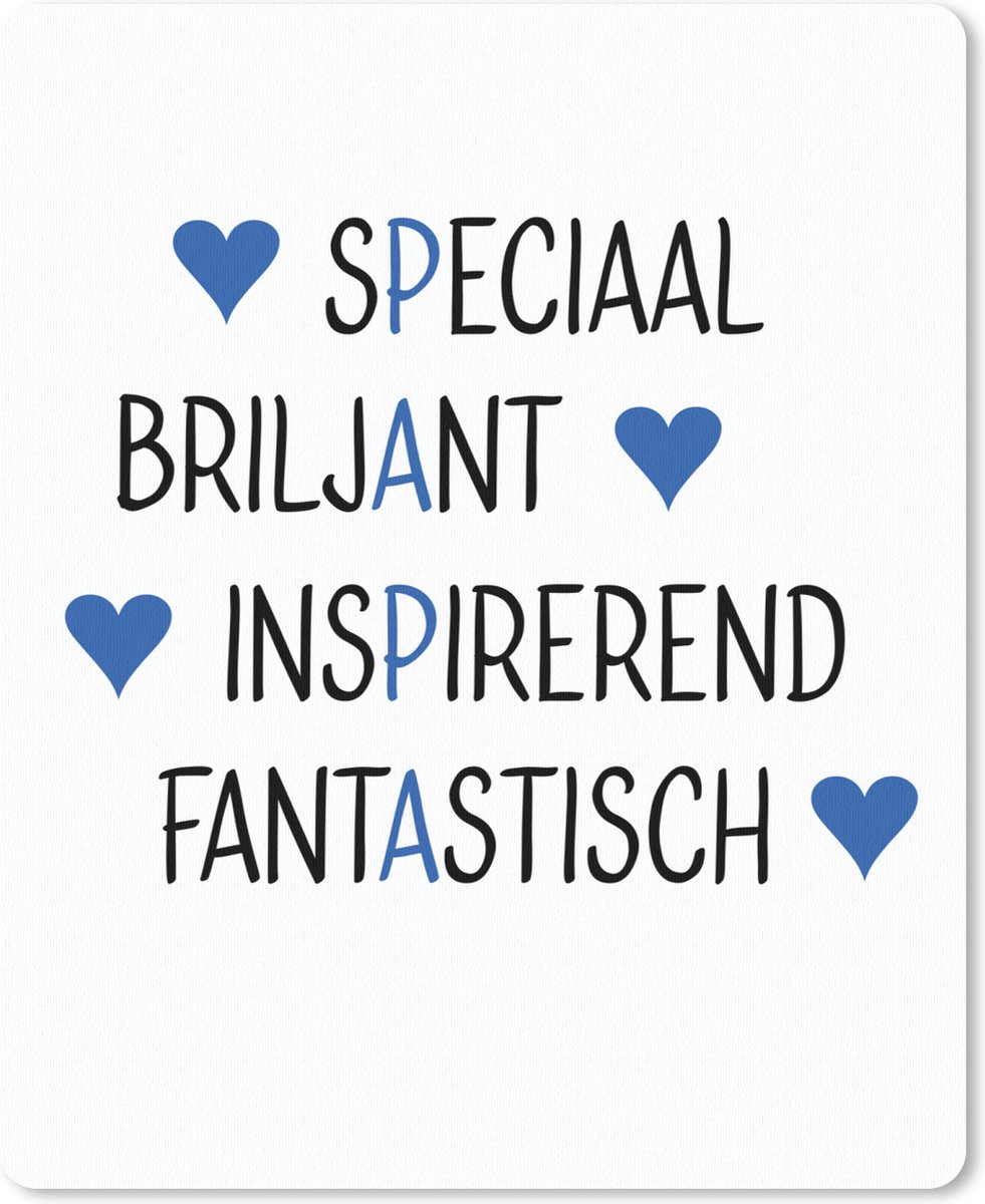 Muismat 19x23 cm - Mousepad Papa - Quotes - Spreuken - Muismatten