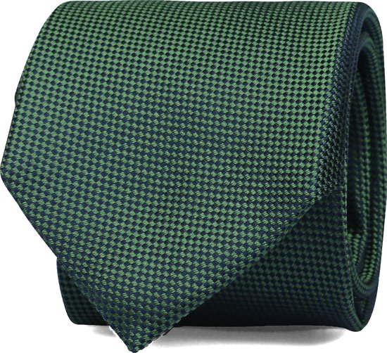 Convient - Cravate en soie Vert - Cravate de Luxe pour hommes 100% soie -  Uni | bol.com