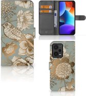 Hoesje geschikt voor Xiaomi Redmi Note 12 Pro Plus Vintage Bird Flowers
