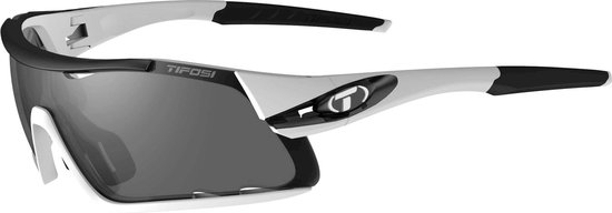 TIFOSI Davos Sportbril / Fietsbril - White-Black - Verwisselbare lenzen - Pasvorm M-L