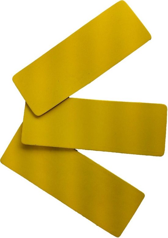 een beetje Traditie grillen Malik 12 Markerings Strips Geel - Accessoires - geel - ONE | bol.com