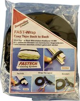 FASTECH® 702-330-Bag Klittenband Voor planten en tuin Haak- en lusdeel (l x b) 10000 mm x 16 mm Zwart 10 m