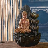 Kamerfontein Boeddha Hartha (40cm) | Binnenfontein | Waterornament | Incl. LED Verlichting | Feng Shui Webwinkel