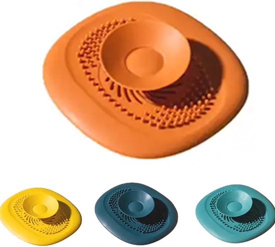UKCOCO 4 Stuks Gootsteenplug Filterplug Afvoerstop Gootsteenzeefjes Gootsteen Afvoer Deksel Afvoerdeksel Badkamer Afvoer Deksel Siliconen Badstoppers Toiletartikelen Silicagel Haar