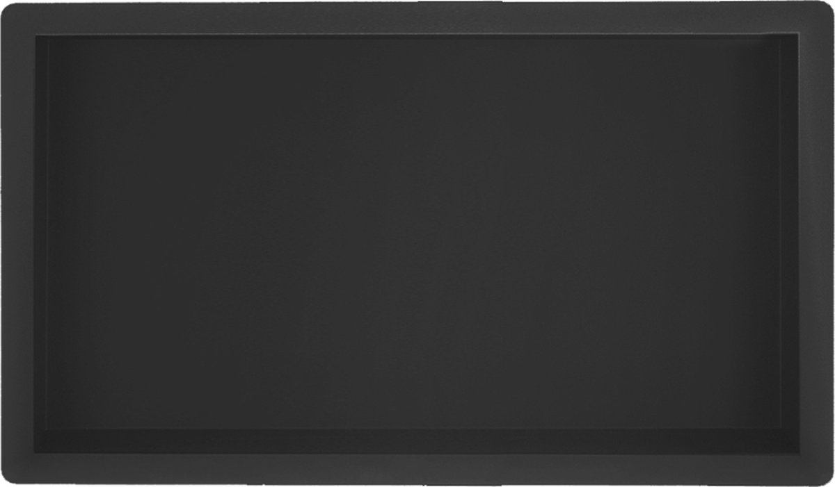 Sub Sunk inbouwnis 30 x 60 x 7 cm, mat zwart