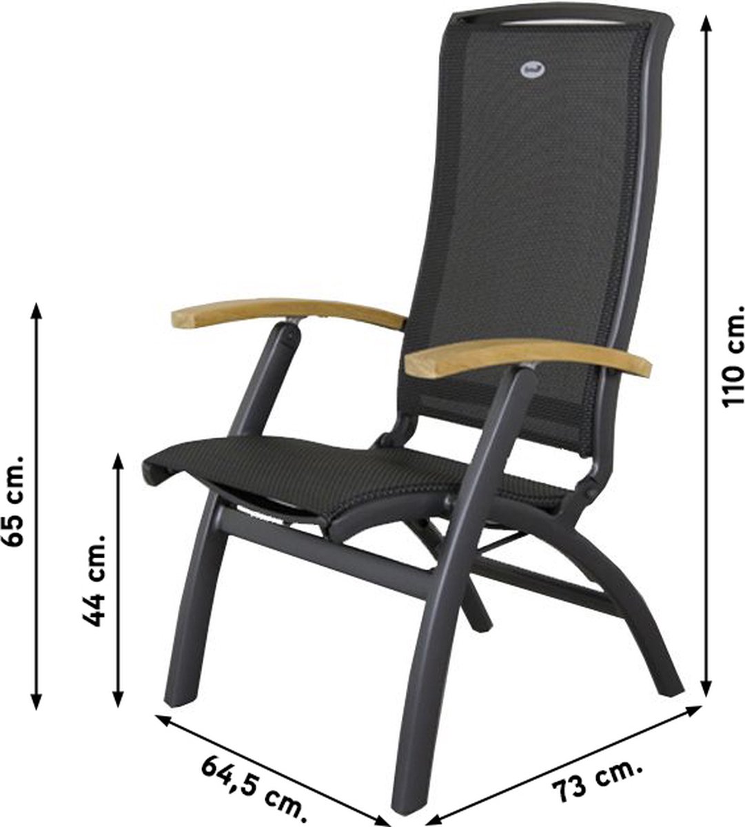 Hartman Da Vinci/Sonata 4-persoons verstelbare tuinset 160x90 cm. - Teak – foto 2