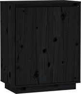 vidaXL-Dressoir-60x34x75-cm-massief-grenenhout-zwart